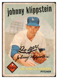 1959 Topps Venezuelan #152 Johnny Klippstein Dodgers Good 512887