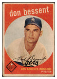 1959 Topps Venezuelan #071 Don Bessent Dodgers FR-GD 512891