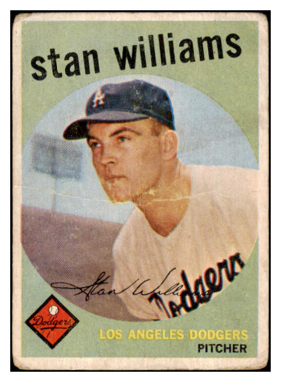 1959 Topps Venezuelan #053 Stan Williams Dodgers FR-GD 512893