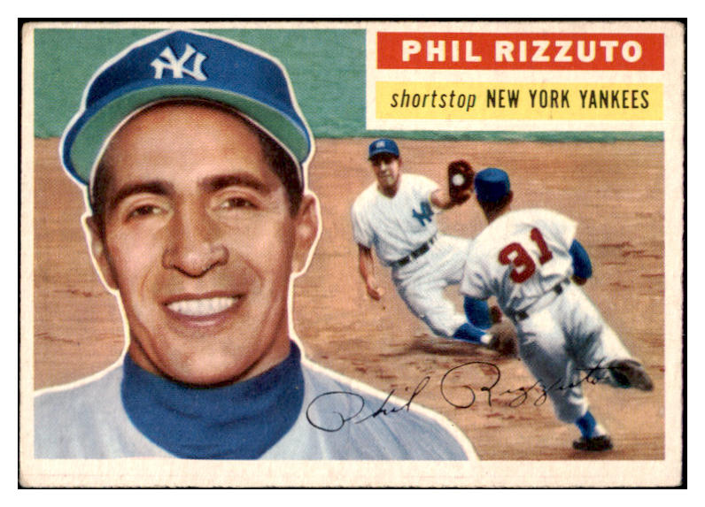 1956 Topps Baseball #113 Phil Rizzuto Yankees EX Gray 512911