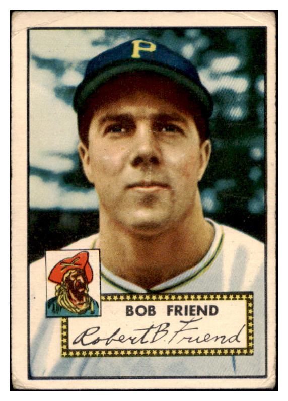 1952 Topps Baseball #233 Bob Friend Pirates GD-VG 512915