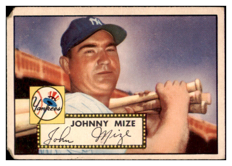 1952 Topps Baseball #129 Johnny Mize Yankees FR-GD 512923