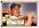 1952 Topps Baseball #129 Johnny Mize Yankees FR-GD 512923