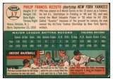 1954 Topps Baseball #017 Phil Rizzuto Yankees VG-EX 512938