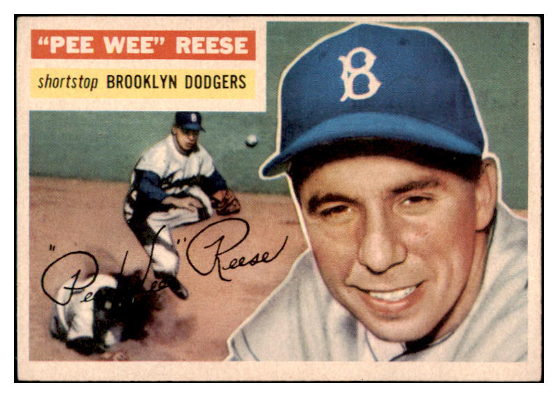 1956 Topps Baseball #260 Pee Wee Reese Dodgers EX-MT 512964