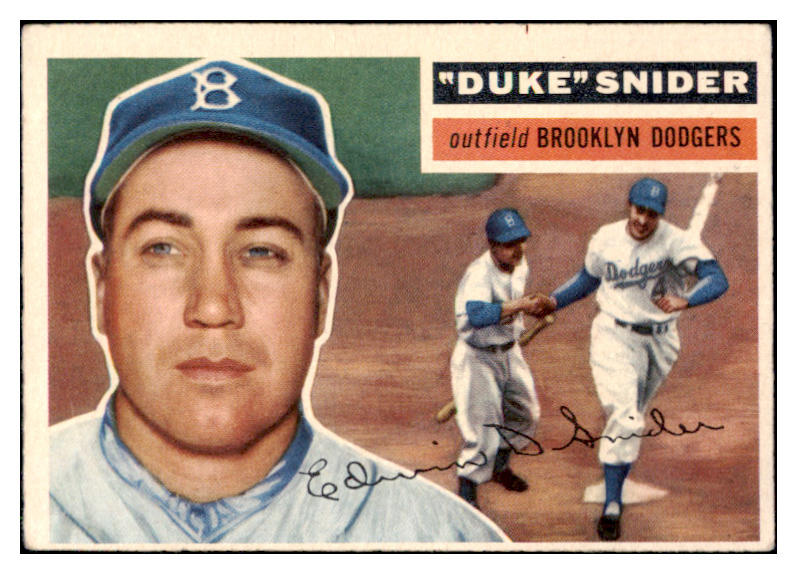 1956 Topps Baseball #150 Duke Snider Dodgers VG-EX Gray 512966