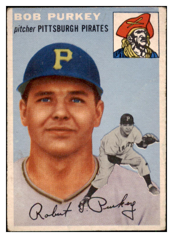 1954 Topps Baseball #202 Bob Purkey Pirates VG-EX 512973