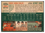 1954 Topps Baseball #241 Bob Miller Tigers VG-EX 512974