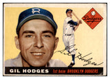 1955 Topps Baseball #187 Gil Hodges Dodgers EX 512986