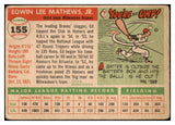 1955 Topps Baseball #155 Eddie Mathews Braves Fair 512987