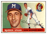 1955 Topps Baseball #031 Warren Spahn Braves GD-VG 512988