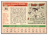 1955 Topps Baseball #031 Warren Spahn Braves GD-VG 512988