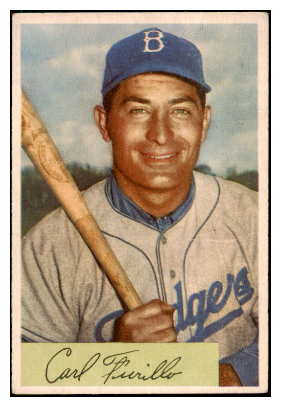 1954 Bowman Baseball #122 Carl Furillo Dodgers VG 512990