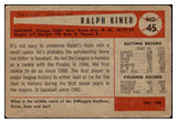 1954 Bowman Baseball #045 Ralph Kiner Cubs VG-EX 512997