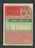 1975 Topps Mini Baseball #223 Robin Yount Brewers EX 513002