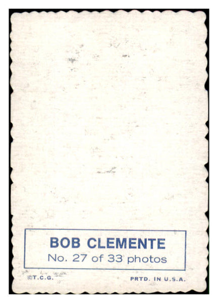 1969 Topps Baseball Deckle Edge #027 Roberto Clemente Pirates EX-MT 513009