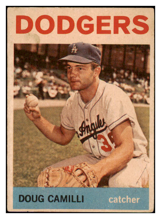 1964 Topps Venezuelan #249 Doug Camilli Dodgers Good residue 513089