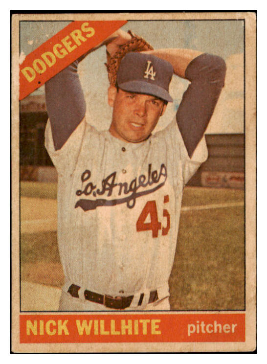 1966 Topps Venezuelan #171 Nick Willhite Dodgers VG 513103