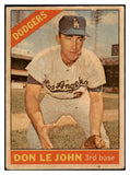 1966 Topps Venezuelan #041 Don Lejohn Dodgers VG-EX 513105