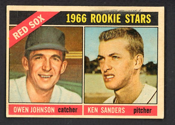 1966 Topps Venezuelan #356 Ken Sanders Red Sox EX 513116