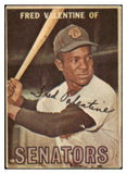 1967 Topps Venezuelan #220 Fred Valentine Senators GD-VG 513130