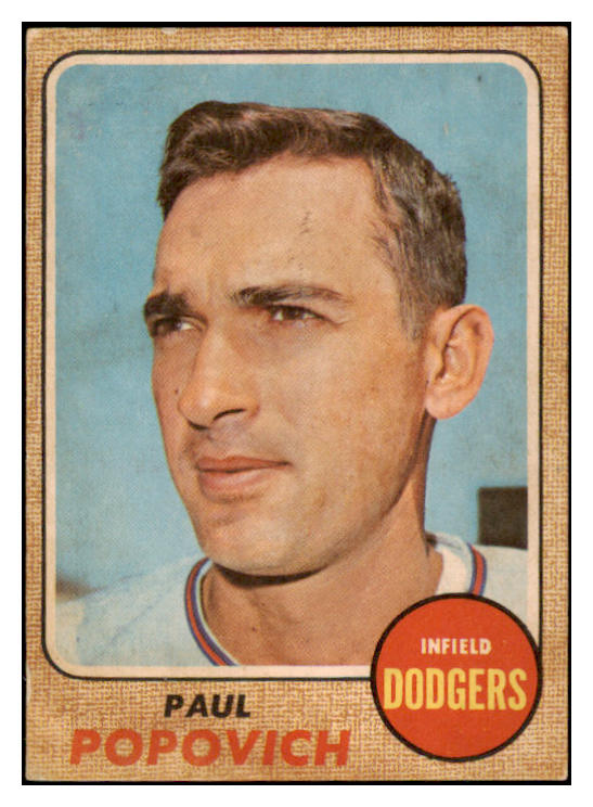 1968 Topps Venezuelan #266 Paul Popovich Dodgers VG-EX 513149