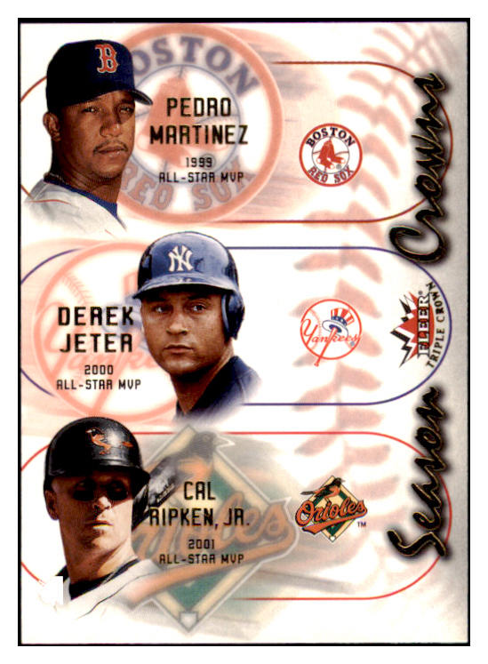 2002 Fleer Triple Crown Season #SC4 Derek Jeter Yankees 513176