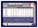 2003 Topps Opening Day #010 Derek Jeter Yankees 513182