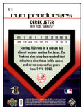 2006 UD Run Producers #RP8 Derek Jeter Yankees 513198