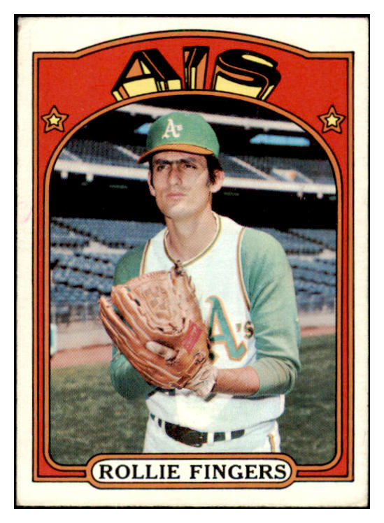 1972 Topps Baseball #241 Rollie Fingers A's EX 513270