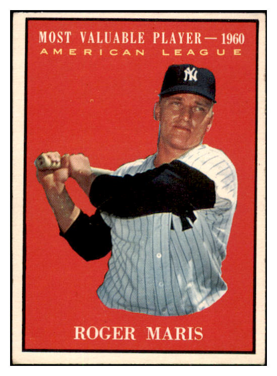 1961 Topps Baseball #478 Roger Maris MVP Yankees EX 513274