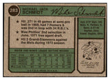 1974 Topps Baseball #283 Mike Schmidt Phillies EX 513276