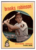 1959 Topps Baseball #439 Brooks Robinson Orioles EX 513281