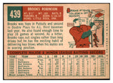 1959 Topps Baseball #439 Brooks Robinson Orioles EX 513281