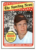 1969 Topps Baseball #421 Brooks Robinson A.S. Orioles EX 513283