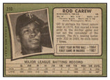 1971 Topps Baseball #210 Rod Carew Twins EX 513285