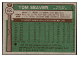 1976 Topps Baseball #600 Tom Seaver Mets EX-MT 513295