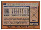 1978 Topps Baseball #360 Mike Schmidt Phillies EX-MT 513308