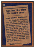 1978 Topps Baseball #006 Nolan Ryan RB Angels EX-MT 513309