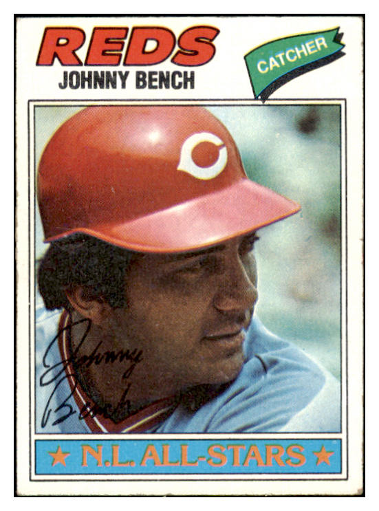 1977 Topps Baseball #070 Johnny Bench Reds EX 513313