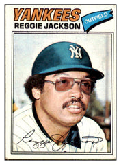 1977 Topps Baseball #010 Reggie Jackson Yankees EX 513315