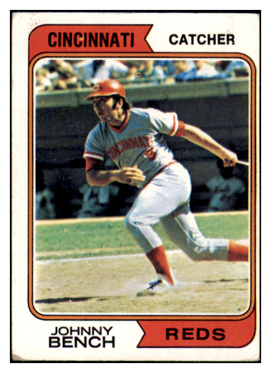 1974 Topps Baseball #010 Johnny Bench Reds VG-EX 513334