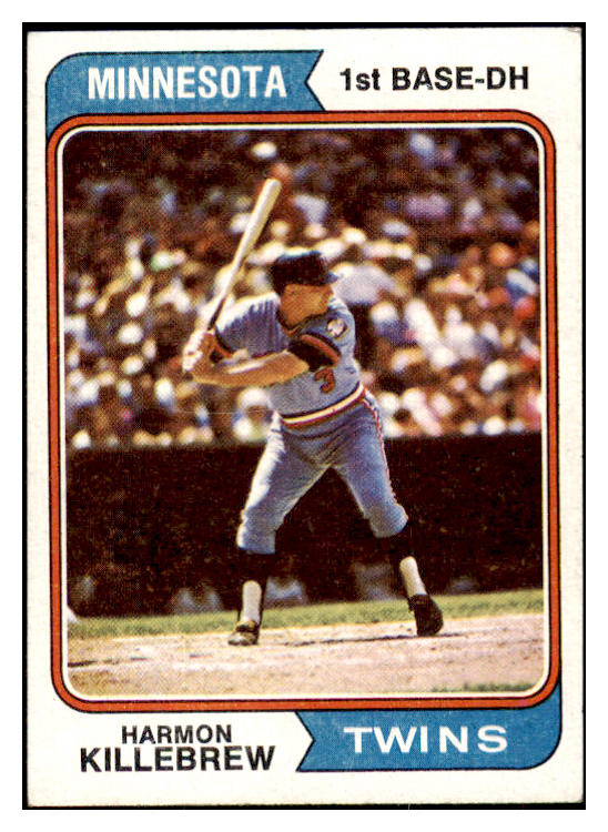 1974 Topps Baseball #400 Harmon Killebrew Twins EX-MT 513339