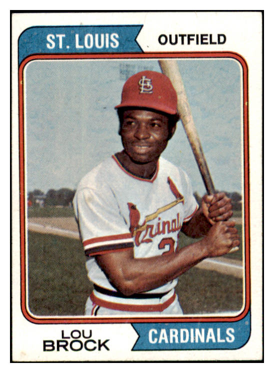 1974 Topps Baseball #060 Lou Brock Cardinals EX-MT 513347