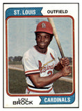 1974 Topps Baseball #060 Lou Brock Cardinals EX-MT 513347