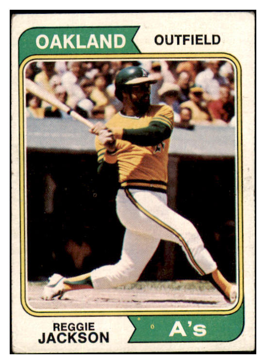 1974 Topps Baseball #130 Reggie Jackson A's VG-EX 513351