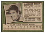 1971 Topps Baseball #140 Gaylord Perry Giants EX-MT 513353