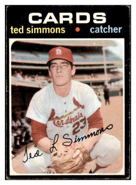 1971 Topps Baseball #117 Ted Simmons Cardinals VG-EX 513364