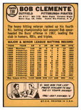 1968 Topps Baseball #150 Roberto Clemente Pirates VG 513373