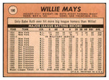 1969 Topps Baseball #190 Willie Mays Giants VG 513374